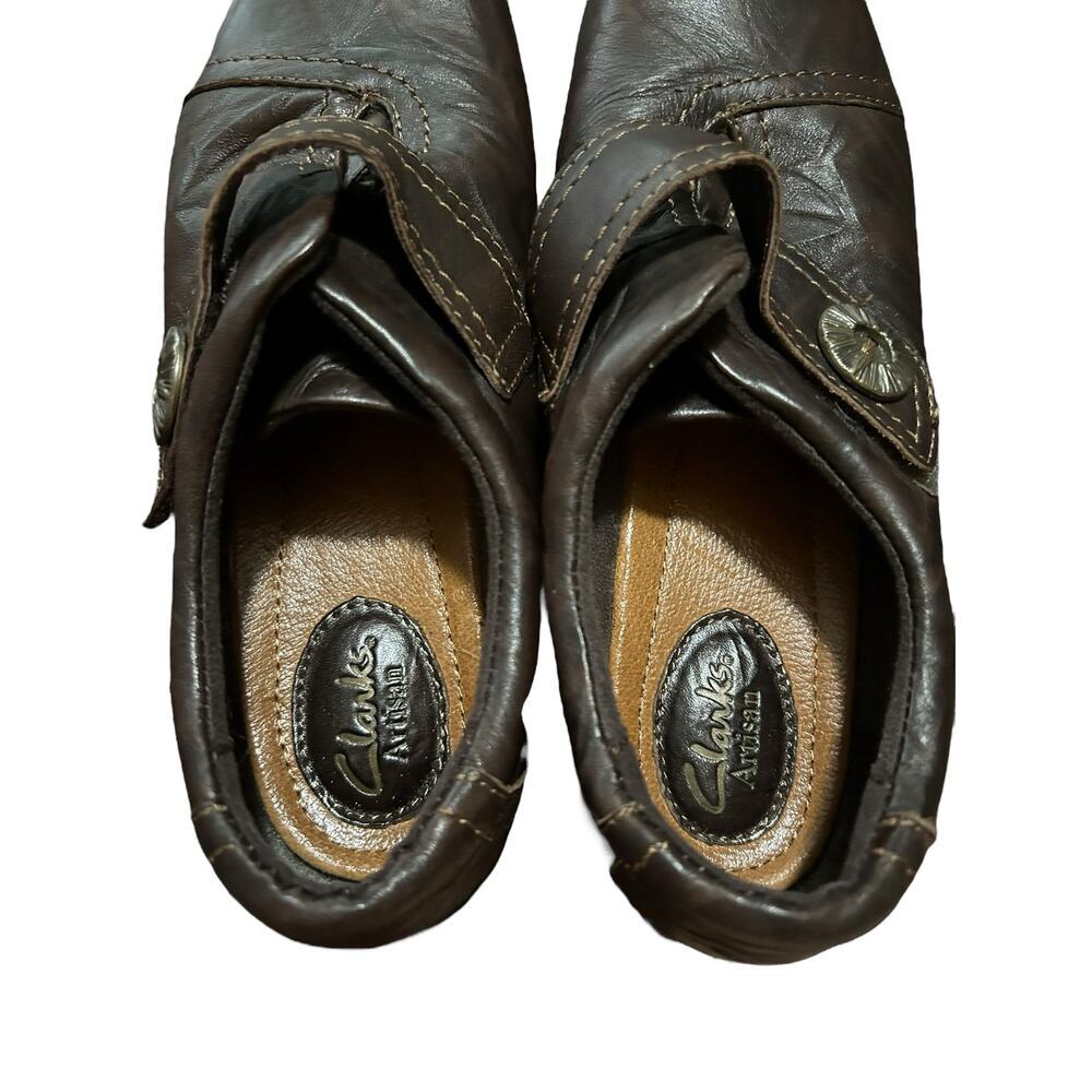 Clark's Artisan Loafers Women's 9M Shoes Brown Leather Comfort Slip Ons - Picture 6 of 10